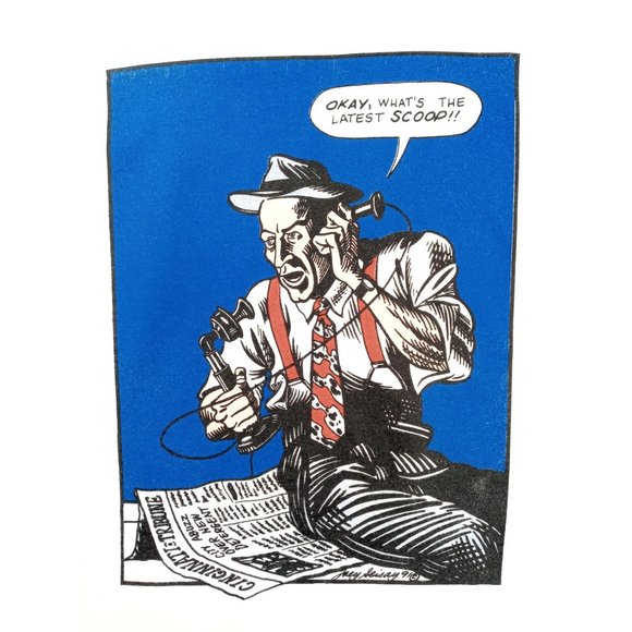 Vintage Procter Gamble Tshirt L Ultra Tide Oneita Comic 1991 Noir Advertisement - Picture 5 of 7